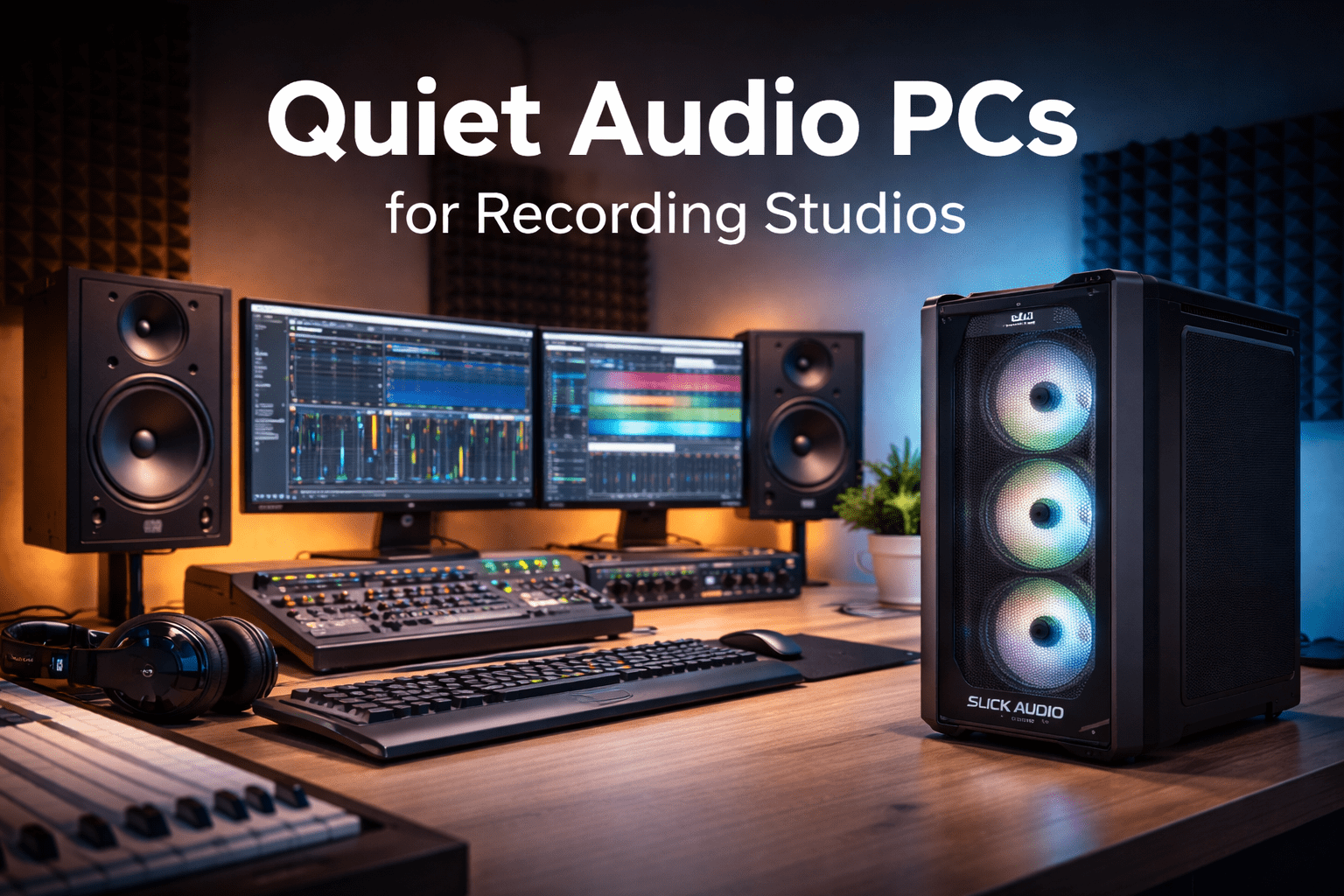 Quiet audio PC for recording studio